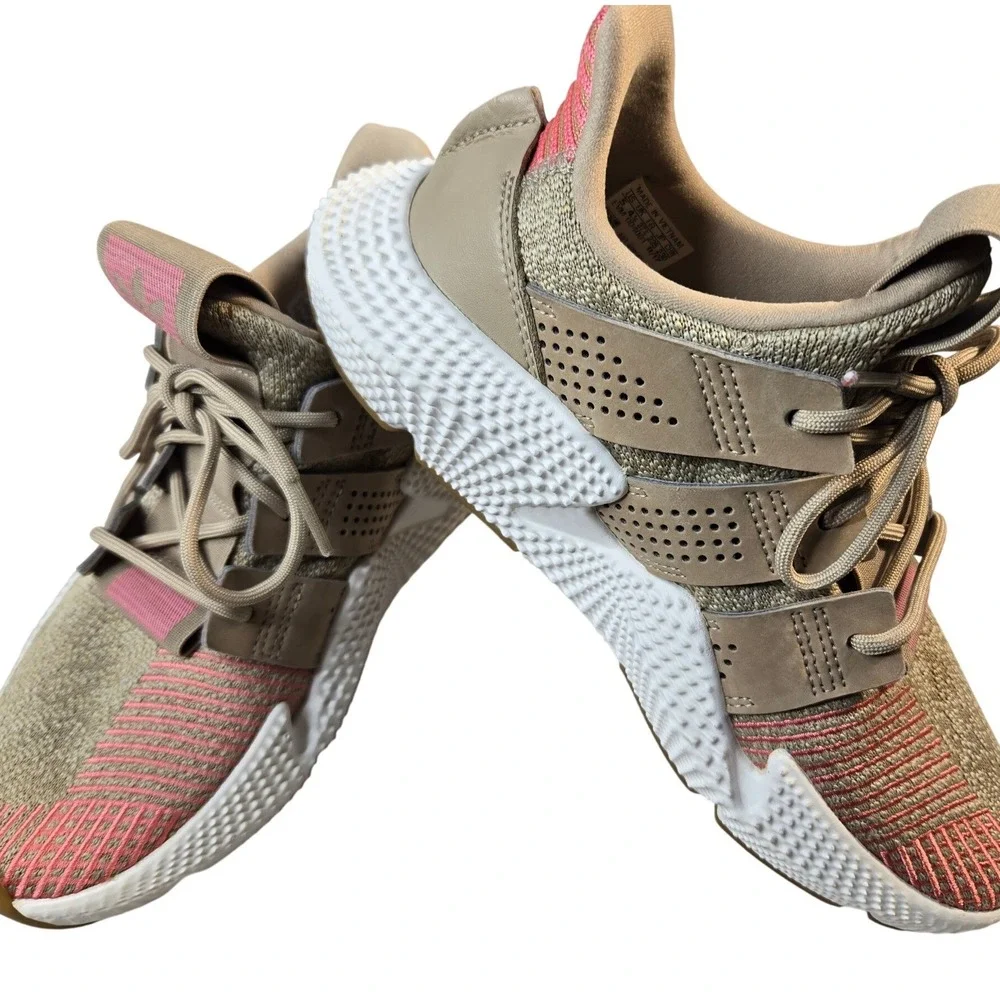 Adidas Originals Prophere Trace Khaki Pink Sneakers B37659 Womens Size 7.5